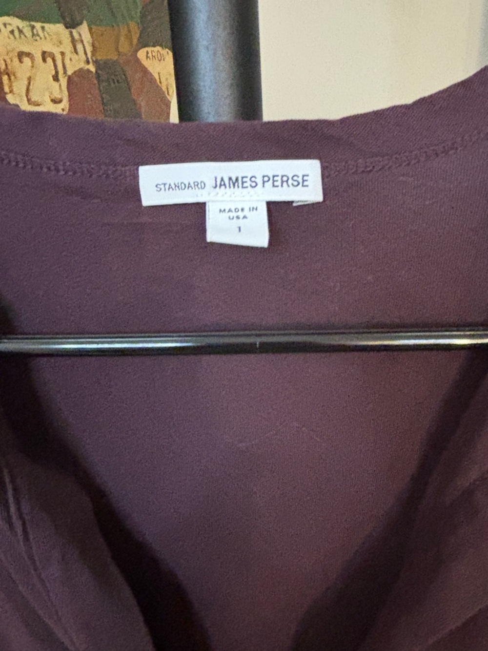 James Perse Sleeveless V-Neck Maxi Dress in Deep Plum - Picture 2 of 4